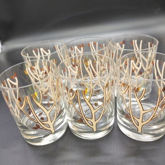 Vintage set of 6 drinking glasses - Picture 1 of 4